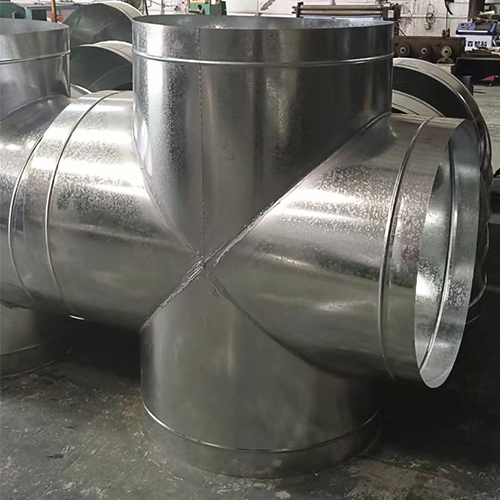 風管四通 304不銹鋼鋅鍍異徑四口工業(yè)接頭管通風管道